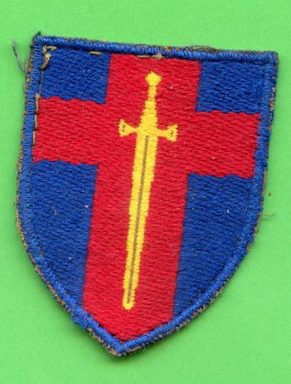 British Army Of The Rhine  BAOR Cloth Formation Sign Badge