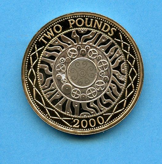 UK 2000 Proof Standard Design £2 Coin