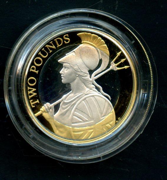 UK 2015 Britannia's Renaissance Silver Proof Piedfort £2 Coin