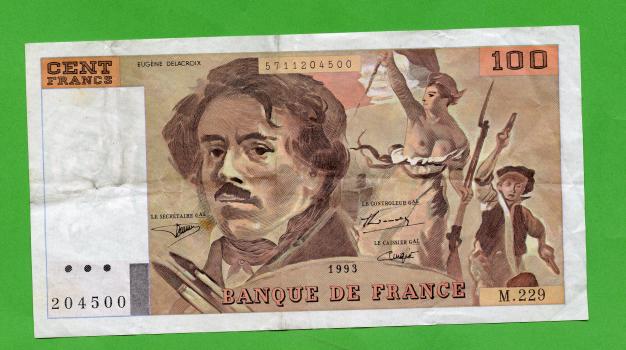 France 100 Francs Banknote 1993