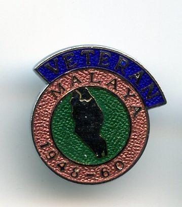 MALAYA Veterans Badge 1948-60