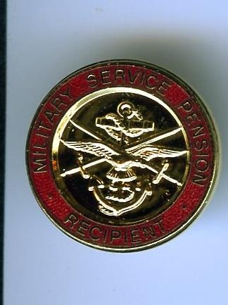Miliatry Service Pension Badge