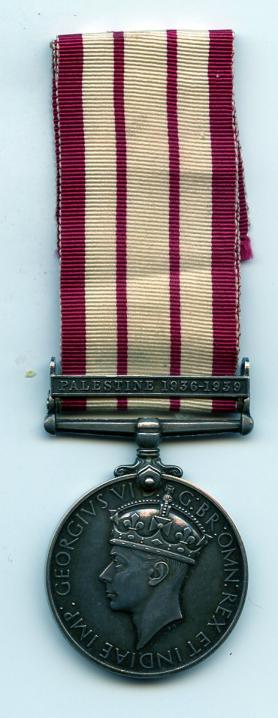 Naval General Service Medal 1909 Bar Palestine 1936-39 R.W.Cross Warehouseman RN