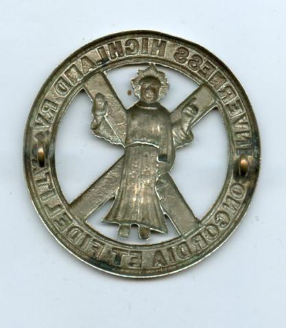 1st Inverness Highland Rifle Volunteers Glengarry Badge