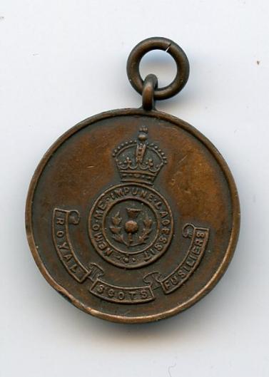 The Royal Scots Fusiliers  Sports Medal