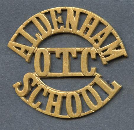 Aldenham OTC School Shoulder Title Badge