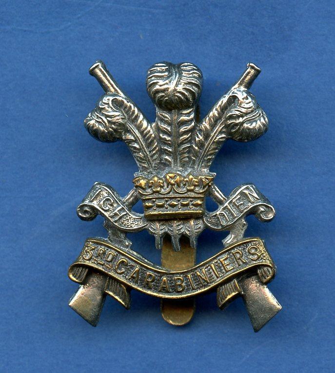 3rd Carabiniers  Cap Badge