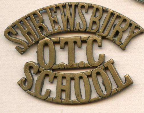 Shrewsbury  OTC School Shoulder Title Badge