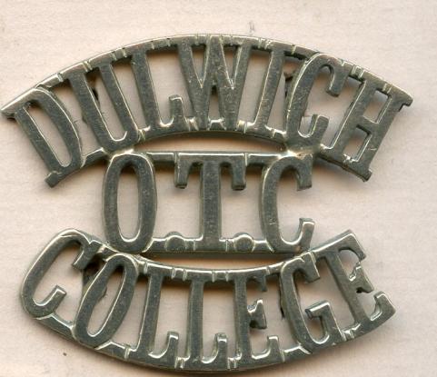 Dulwich OTC College OTC Shoulder Title Badge