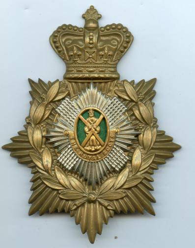 Royal Scots Victorian Helmet Plate Badge