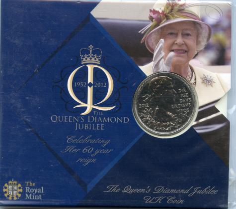 2012 Brilliant Uncirculated £5 Coin Queens Diamond Jubilee Issue