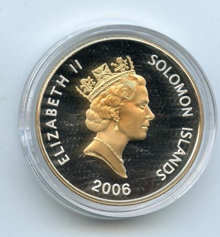 2006 - Solomon Islands - $5 Five Dollars Silver proof Coin