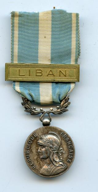 France Colonial Medal Liban