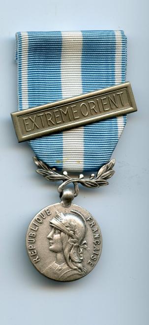 France Colonial Medal Bar Extreme Orient
