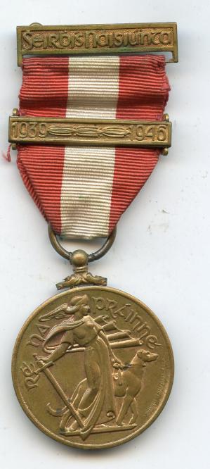 Eire Ireland Emergency Medal 1939-46 Volunteer Aid Division Irish Red Cross