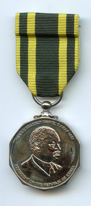 Kenya 10th Anniversary Medal of Nyayo Era