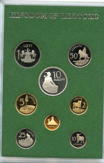 1980 Lesotho Proof Coin Set