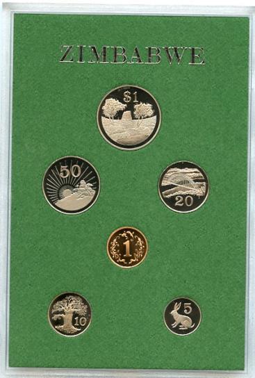 Zimbabwe 1980 Proof Set Of Coins
