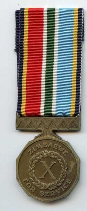 Zimbabwe 10 Year Long Service Medal
