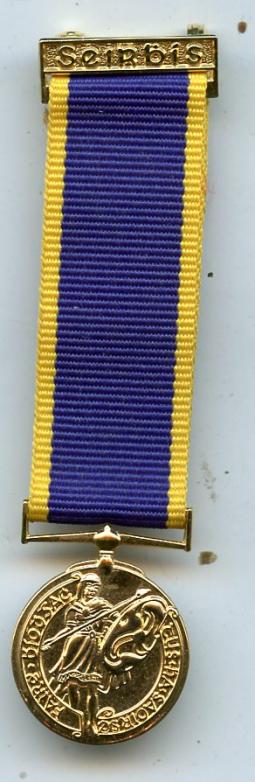 Ireland FCA Miniature Service Medal