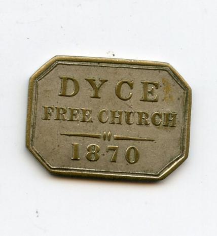 Dyce Aberdeen Brass Church Communion Token