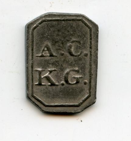 Granthly Scottish Communion Church Token 1825