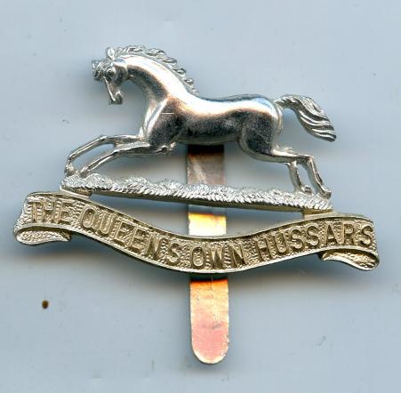  The Queens Own Hussars Anodised Cap Badge