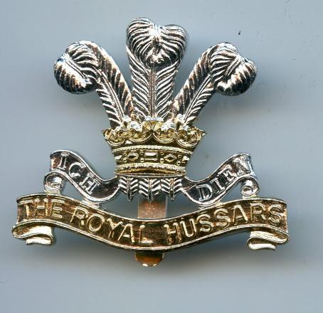  The Royal Hussars Anodised Cap Badge