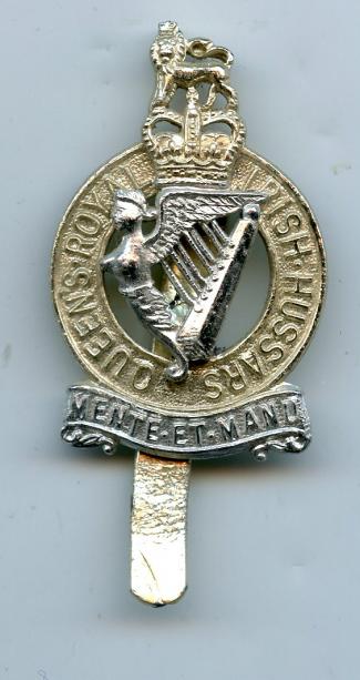 The  Queens Royal  Irish Hussars Anodised   Cap Badge