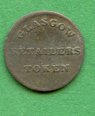 Glasgow Farthing Token 1828