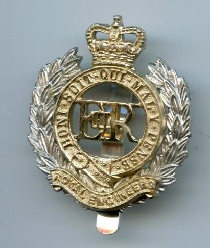 Royal Engineers  Anodised Cap Badge