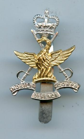 Mobile Defence Corps  Anodised Cap Badge
