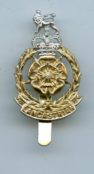 The Lancastrian Brigade  Anodised Cap Badge