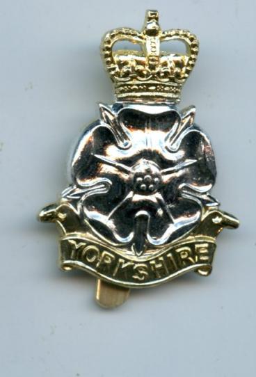 The Yorkshire Brigade  Anodised Cap Badge