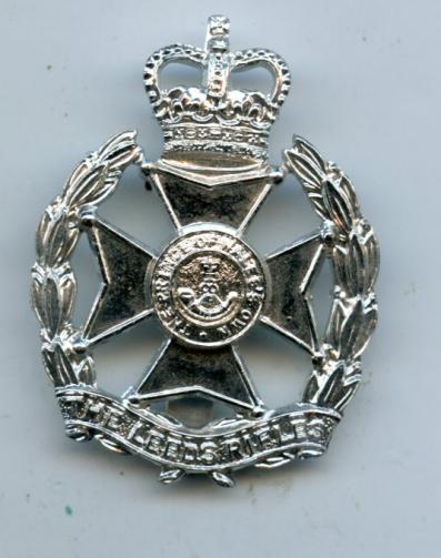 P.W,O Regiment of Yorkshire ( The Leeds Rifles)  Anodised Cap Badge