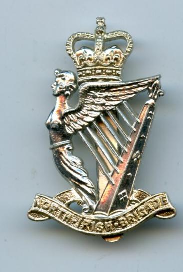 The North Irish Brigade  Anodised Cap Badge