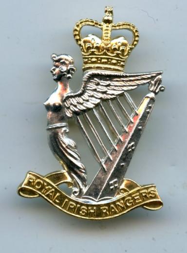 The Royal Irish Rangers Anodised Cap Badge