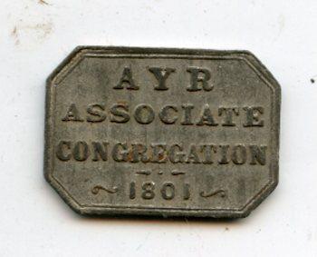 Ayr 1801 Communion Church Token