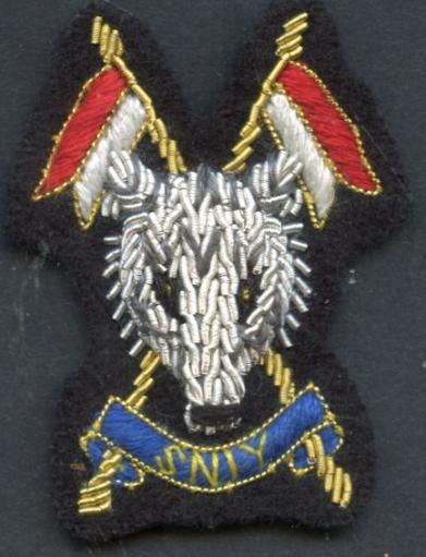 The Scottish and North Irish Yeomanry (SNIY)  2nd Type Officers & W.O.'S S.N.I.Y. Scroll Bullion Beret Badge