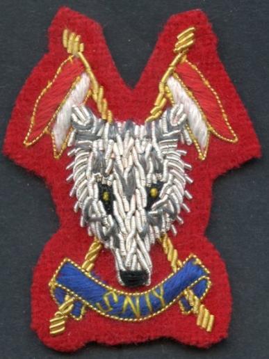 The Scottish and North Irish Yeomanry (SNIY)  Number 1 & 2 Dress Officers & W.O.'S SNIY Scroll Bullion Beret Badge