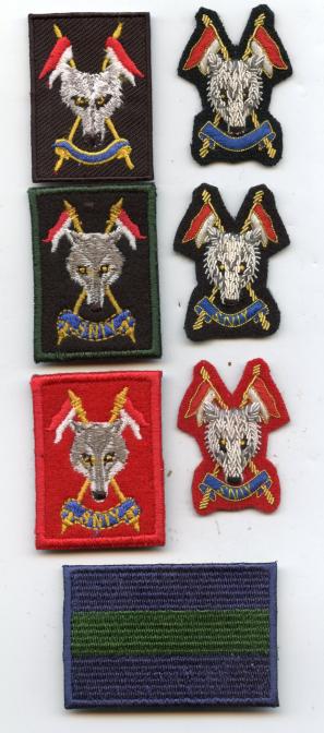 Set of The Scottish and North Irish Yeomanry Cap Badges & T.R.F.