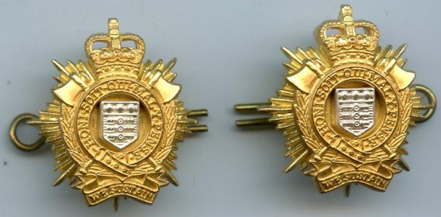 Royal Logistics Corps Officers Collar Badges