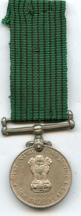 India. Indian Forces 20 Years Long Service Medal.W.O.Bali Indian Air Force