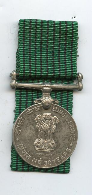India. Indian Forces 30 Years Long Service Medal.W.O.Ramteke  Indian Air Force