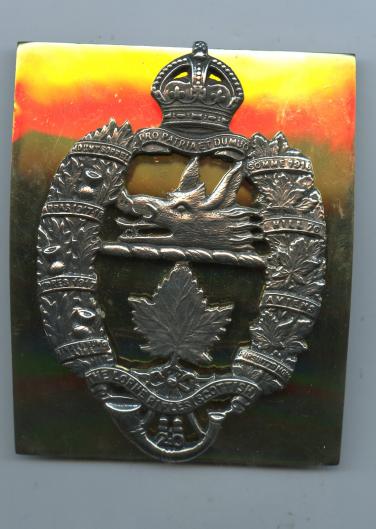 The Lorne Rifles Canadian Scottish Crossbelt Plate