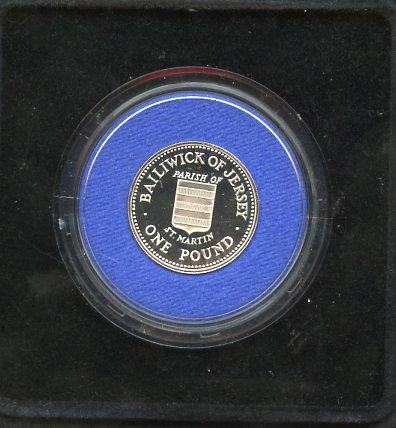 1987  Jersey Silver Proof £1 Coin