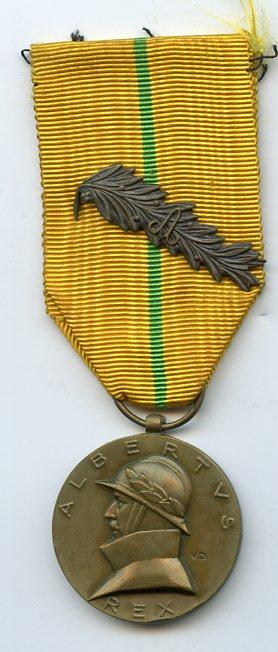 Belgium, King Albert Medal 1909-34