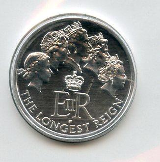 UK 2015 The Longest Reigning Monarch  £20 Uncirculated  Silver Coin