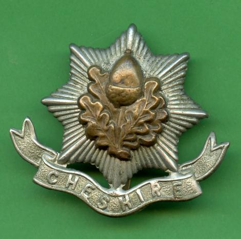 The Cheshire Regiment  1898-1921 Cap Badge