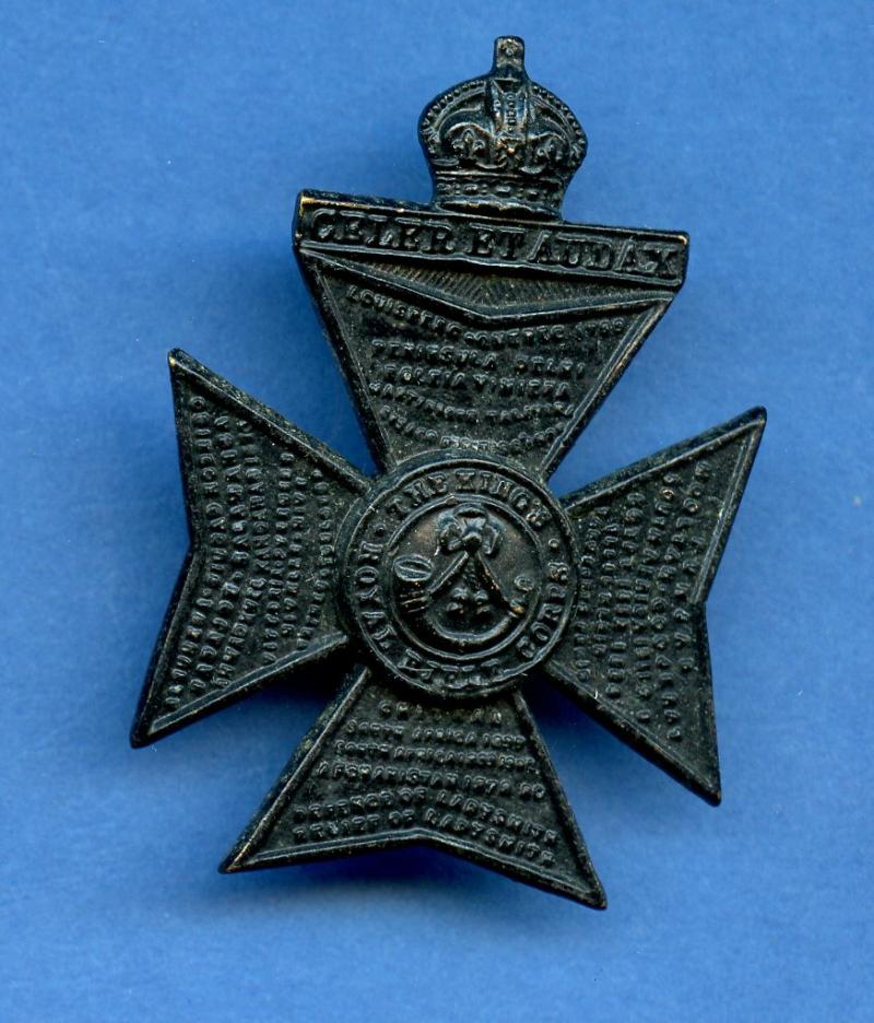 Kings Royal Rifle Corps Cap badge